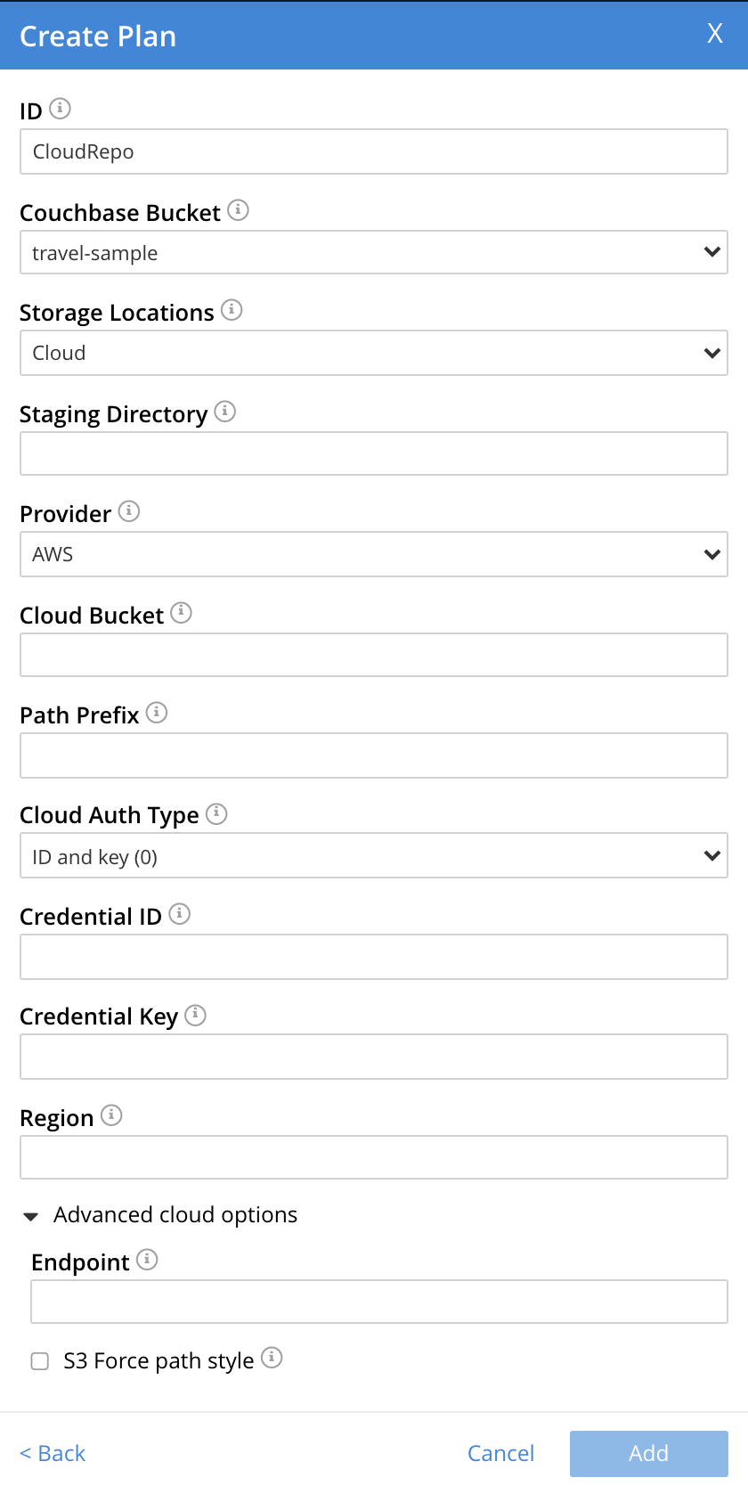 cloudStorageOptions